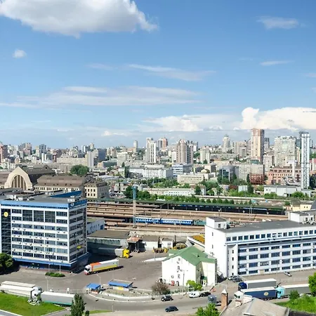 Petrovdom In Panoramic View Apartment Nearby Central Railway Station In Rc Kvartet Kyiv Exterior photo